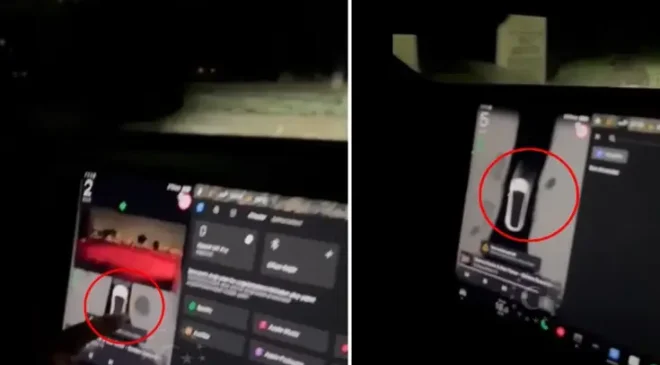 Tesla model aracıyla mezarlığa giren Türk vatandaşı, ekranda beliren uyarıyla şoke oldu