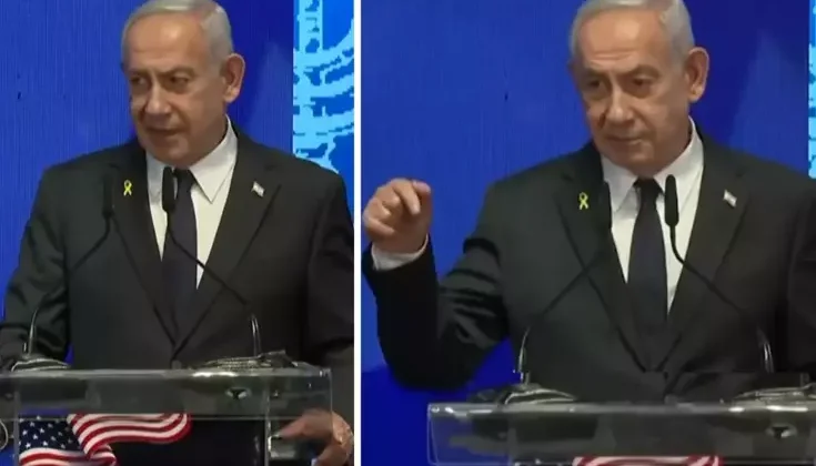 Sözleri salondaki herkesi şaşkına çevirdi! Netanyahu’dan ‘cep telefonu’ çıkışı